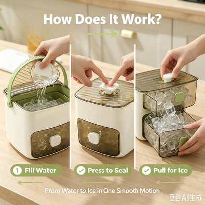 48 Grid One-Touch Ice Cube Tray